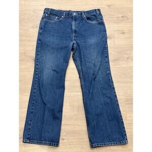 Levi’s 517 Boot Cut Dark Wash Rigid Denim Jeans 38x29 Casual Western Cowboy